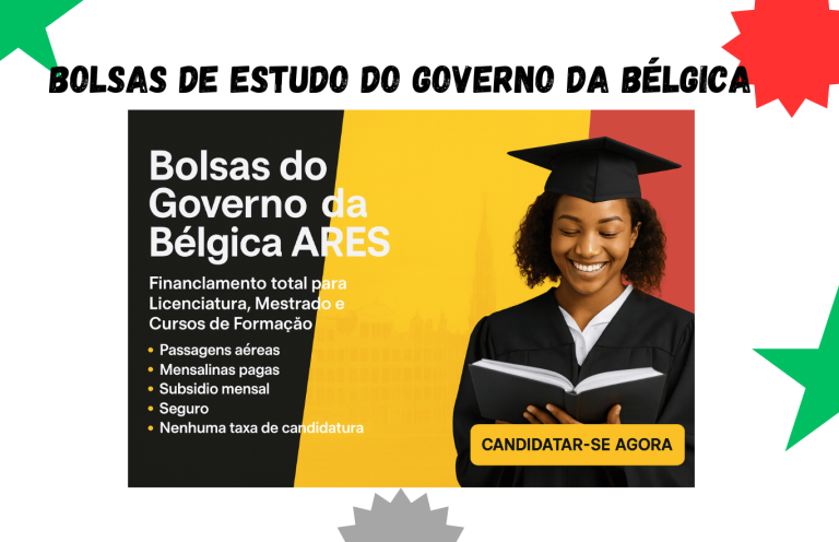 Bolsas do Governo da Bélgica ARES para Estudantes Internacionais (Totalmente Financiadas)