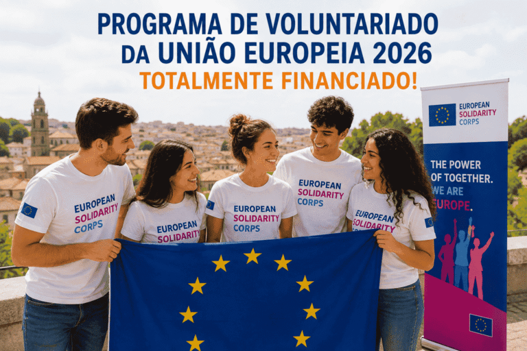 Programa de Voluntariado da União Europeia 2026 – Totalmente Financiado!