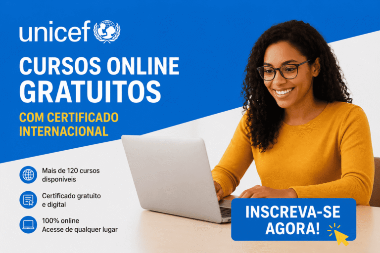 A UNICEF oferece cursos online gratuitos com certificado internacional!