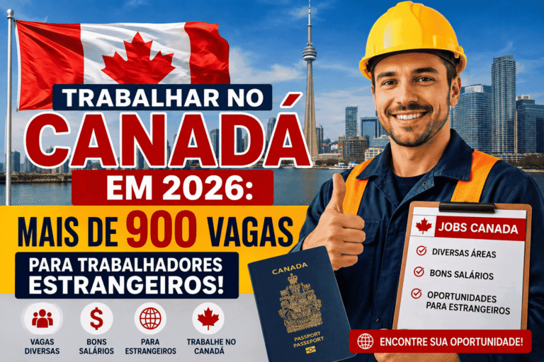 Trabalhar no Canadá em 2026: Mais de 900 Vagas para Trabalhadores Estrangeiros!