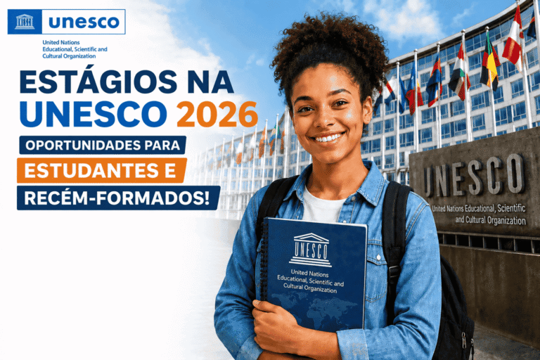 Estágios na UNESCO 2026: Oportunidades para Estudantes e Recém-Formados!